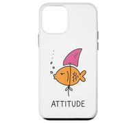 Fierce Fish with Fake Fin Bold Attitude Graphic cute tees Custodia per iPhone 12 mini