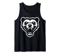 Fierce Honey Badger Head Cool Wildlife Design Minimalista Canotta