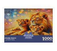 Fierce Lion 1000 Pezzi Puzzle Classici Per Adulti E Bambini A Partire Da 12 Anni Giochi Del Cervello Wildlife Perfetto Per Appassionati Di Esperti - Regalo Per Amore E Amico 38x26cm/1000pcs