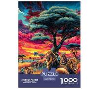 Fierce Lion Jigsaw Puzzle,1000 Pezzi Classici, Per Adulti E Bambini Da 14 Anni E Più Giochi Del Cervello Perfetto Per Appassionati Di Esperti - Decorazione Della Casa 70x50cm/1000pcs