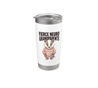 Fierce Neuro Grandparents Neurodiversi Team Support Orgoglio Bicchiere termico in acciaio inox doppia parete
