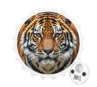 Fierce Tiger apribottiglie magnetico, strumento da cucina salvaspazio, divertente apribottiglie e magnete per frigorifero, per campeggio, viaggi, campeggio, stile bianco