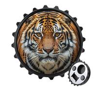 Fierce Tiger apribottiglie magnetico, strumento da cucina salvaspazio, divertente apribottiglie e magnete per frigorifero, per campeggio, viaggi, campeggio, stile nero