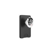 Fierce Tiger Face giapponese Sumi-e Ink Wash Painting PopSockets PopWallet per MagSafe