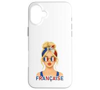 Fière Fille Française Drapeau de la France Copine ou Épouse Custodia per iPhone 16 Plus