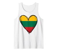 Fiero lituano Ragazzo Ragazza Zia papà Mamma Lituania Bandiera Cuore Canotta