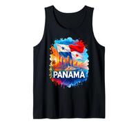 Fiero Panama Bandiera Panamense Vacanza Famiglia Uomini Donne Bambini Canotta