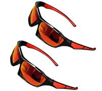 Fierudeng Occhiali da sole uomo polarizzati, 2 paia di occhiali da sole da uomo, occhiali da sole leggeri, polarizzati, comodi tappetini alla moda, per sport all'aria aperta, per la guida, marcisce,