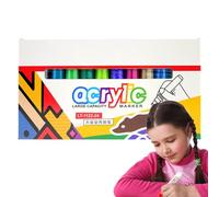 Fierudeng Pennarelli da colorare, per creativi, resistenti sporco, con punta da 8 mm, impermeabili, lavabili, per disegni di viaggio