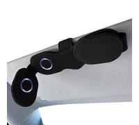 Fierudeng Porta occhiali da sole per auto, organizer per occhiali da sole con doppia clip | Supporto magnetico per occhiali durante il pendolarismo e le escursioni