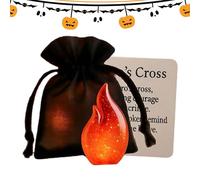 Fierudeng Scheda di abbraccio | Carte motivazionali a forma di fuoco per le vacanze - Incoraggiante ricordo di Halloween per studenti giovani bambini dipendenti adulti colleghi laureati