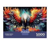 Fiery Phoenix Art 1000 Pezzi Puzzle Per Adulti - Cartone Resistente & Puzzle Reto Mentale Mythical Vibrant Glow - Per Tutta La Famiglia 70x50cm/1000pcs Regalo Perfetto