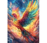 Fiery Phoenix Rising from The Ashes Puzzle 300 Pezzi Rompicapo Per Ufficio Premium Animal Plant Pausa Lavoro Rilassante Attività Per Colleghi Regalo Festa Aziendale 300 PCS