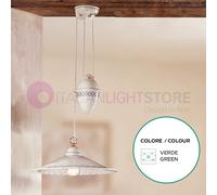 FIESOLE Saliscendi Sospensione Ceramica d. 43 Rustica Country