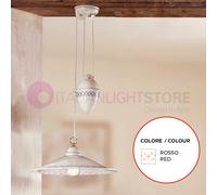 FIESOLE Saliscendi Sospensione Ceramica d. 43 Rustica Country