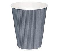 Fiesta 500 x Hot Cup Ripple parete antracite 226,8 gram usa e getta Take Away Travel