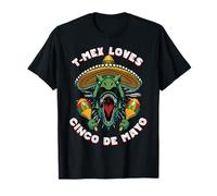 Fiesta Cinco De Mayo T Rex - Divertente T Rex Sombrero T-Mex Dino Maglietta