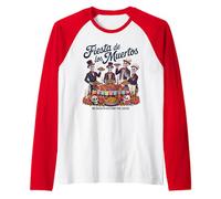 Fiesta de Los Muertos - Divertente Dia de Los Muertos Maglia con Maniche Raglan
