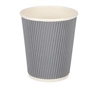 Fiesta GP430 tazze di caffè da asporto, Ripple da parete, 8 Oz, antracite (confezione da 25)