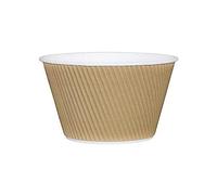 Fiesta gp444 Takeaway tazze Ripple da parete, 12 oz, Kraft (Confezione da 500)