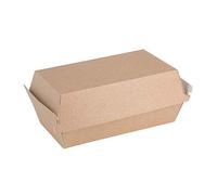 Fiesta Green FB667 - Scatole per alimenti compostabili, misura grande, 82 x 204 x 107 mm, confezione da 100