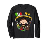 Fiesta Mexican Mariachi Latinx Cinco de Mayo Mexico Souvenir Maglia a Manica