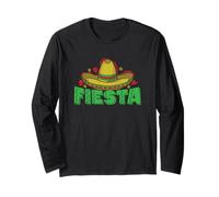 Fiesta Sombrero Holiday Messico America Maglia a Manica