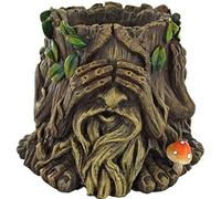 Fiesta Studios Albero Ent - Vaso per piante con scritta "Hear No See No Speak", decorazione per la casa, decorazione da giardino, decorazione per piante, fantasia, fiori, idea regalo, altezza 14 cm