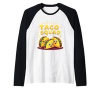 Fiesta Taco Squad Cinco de Mayo Messicano Party Food Lovers Maglia con Maniche Raglan