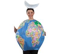 FIESTA Y CARNAVAL, SL Costume da Globo Mappamondo per Adulto