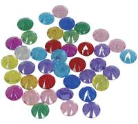 FIESTAS GUIRCA | 50 diamanti decorativi multicolore (1,50 cm) - Accessori per feste dei pirati, Marchi e Principi del Deserto - Ideale per Celebrazioni ed Eventi Eleganti - Multicolore