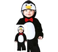 FIESTAS GUIRCA Adorabile costume da piccolo pinguino per neonato - Tutina da pinguino per neonato - Costume per bambino - Età 12-18 mesi