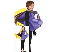 FIESTAS GUIRCA Affascinante Pesce Chirurgo Costume per Ragazzi o Ragazze - Pesce Blu Cartone Animato - Costumi per Bambini Ragazzi e Ragazze - Unisex Età 3-4 Anni
