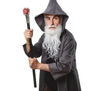 FIESTAS GUIRCA | Bastone Artiglio Smontabile (78 cm) - Arma Bianca Giocattolo per Costumi Medievali e Feste Fantasy - Accessorio Ideale per Halloween e Carnevale - Tutti gli Utenti - Nero Argento