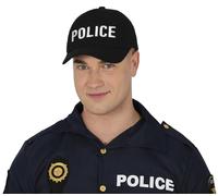 FIESTAS GUIRCA | Berretto di Polizia (Taglia Unica) - Accessorio per Costume per Feste in Maschera di Poliziotti, Halloween e Carnevale - Ideale per Cosplay - Adulto Unisex - Nero