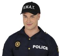 FIESTAS GUIRCA | Berretto SWAT (Taglia Unica) - Accessorio per Costume per Feste in Maschera di Poliziotti, Halloween e Carnevale - Ideale per Cosplay - Adulto Unisex - Nero