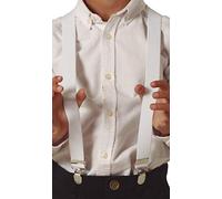 FIESTAS GUIRCA Bretelle Bianche per Travestimento Gangster Bambino