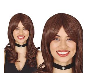 FIESTAS GUIRCA Brown Long Hair Wig - Box