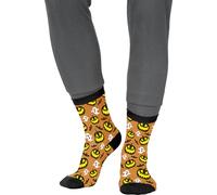 FIESTAS GUIRCA | Calzini Halloween con Zucche e Fantasmi - Accessorio Tessile per Costumi e Feste di Halloween - Ideale per Tutti gli Utenti - Multicolore
