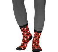 FIESTAS GUIRCA | Calzini Halloween Pipistrello (42-48) - Accessorio Tessile per Costumi di Animali e Feste di Halloween - Ideale per Tutti gli Utenti - Multicolore