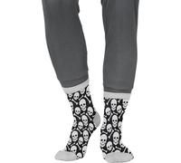 FIESTAS GUIRCA | Calzini Halloween Teschio (42-48) - Accessorio Tessile per Costumi da Scheletro e Feste del Terrore - Ideale per Halloween e Carnevale - Unisex - Multicolore