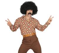 FIESTAS GUIRCA | Camicia 70s Multicolore (52-54/L) - Abbigliamento per Costume da Uomo Adulto - Ideale per Feste a Tema Anni '70, Carnevale e Halloween - Stile Retro e Vintage - Multicolore