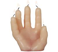 FIESTAS GUIRCA Candela a mano con sangue 14 x 5 cm.