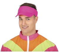 FIESTAS GUIRCA | Cappellino Visiera Neon Rosa - Accessorio per Costume per Feste Anni '80 e Eventi Sportivi - Ideale per Adulti Unisex - Perfetto per Carnevale e Halloween - Rosa