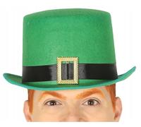 Fiestas Guirca Cappello a cilindro Saint Patrick Leprechaun Verde
