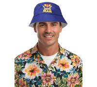 FIESTAS GUIRCA | Cappello Beer Man Blu (Taglia Unica) - Cappello Divertente per Feste della Birra e Addii al Celibato - Accessorio Unisex per Adulti - Ideale per Celebrazioni ed Eventi - Blu