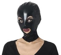 FIESTAS GUIRCA | Cappuccio Sadomaso per Adulti - Accessorio di Costume Unisex per Feste e Celebrazioni - Ideale per Halloween, Carnevale e Balli in Maschera - Nero