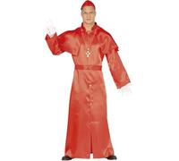 COSTUME CARDINALE CARNEVALE VESTITO GUIRCA ADULTO CURIA VESCOVO UNISEX