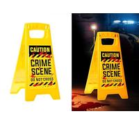 FIESTAS GUIRCA | Cartello Caution Crime Scene (31x3.5x53 cm) - Decorazione di Halloween e Feste del TERRORE- Ideale per Tematiche di Polizia - Atrezzo per Celebrazioni - Multicolore