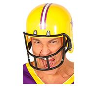 FIESTAS GUIRCA | Casco di Football Americano Giallo (Taglia Unica) - Accessorio Sportivo per Costumi da Giocatore di Football Americano - Ideale per Feste a Tema - Adulto Unisex - Giallo